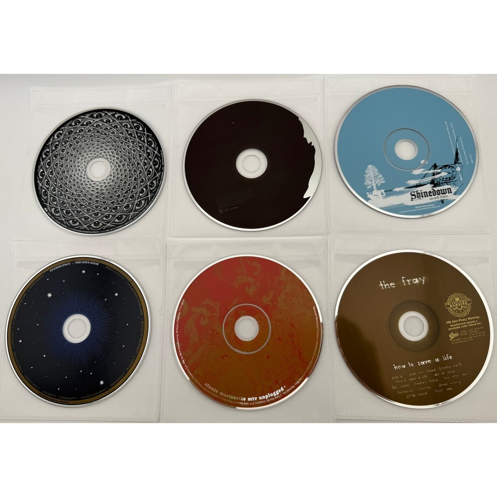 Tool Snow Patrol Shinedown Evanescence Alanis Morissette The Fray 6 CD Lot